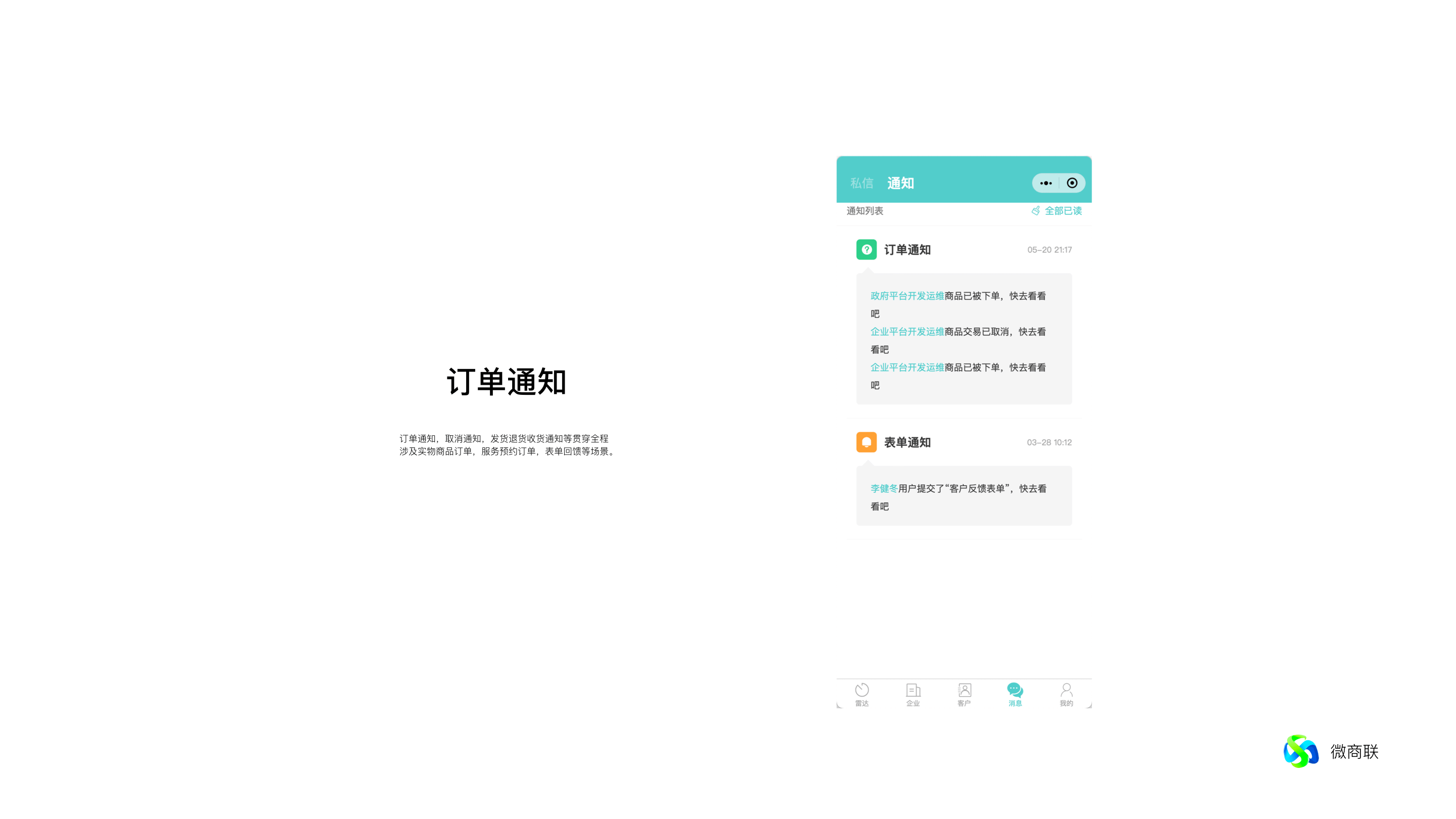 订单通知